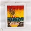 Image 1 : HAND PAINTED 10” X 9” WHITE TILE MEX. LANDSC.