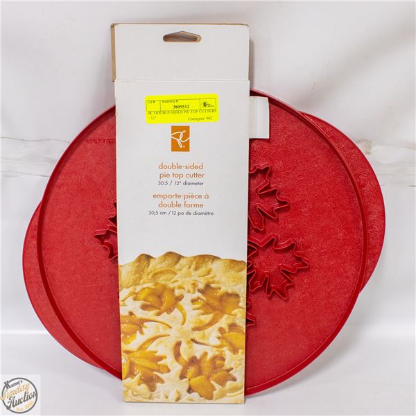 PC DOUBLE-SIDED PIE TOP CUTTERS - 12"
