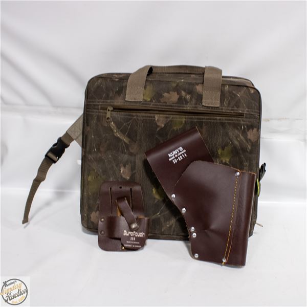 CAMO HUNTING SEAT & KUNYS AXE HEAD