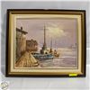 Image 1 : LARGE FRAMED OIL ON CANVAS 22.5" X 26.5"