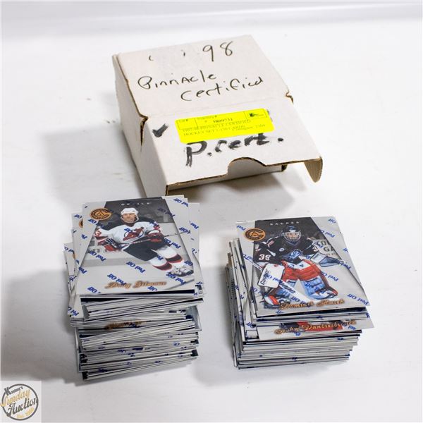 1997-98 PINNACLE CERTIFIED HOCKEY SET 1-130 CARDS