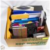 Image 1 : BOX FULL OF OFFICE SUPPLIES INCL. NEW DVD-R'S,
