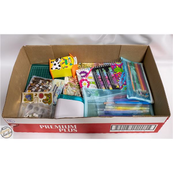 BOX WITH COLOUR THERAPY BOOKS, DOUBLE-SIDED