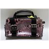 Image 1 : VINTAGE NINE WEST SMALL PINK & BLACK FAUX