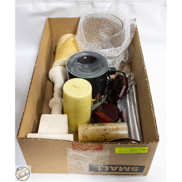 BOX WITH CANDLES INCL. EAGLE DESIGNED CANDLE,