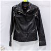 Image 1 : DANIER BLACK LEATHER JACKET - LADIES SIZE 2XS