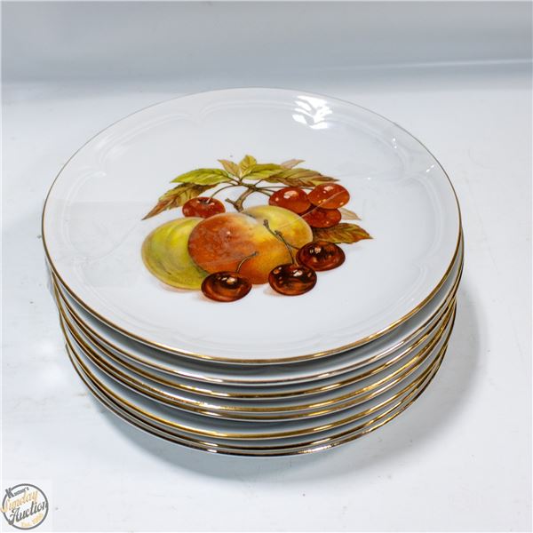 VINTAGE SET OF 8 LUNCHEON / CAKE PLATES - ASST