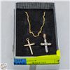 Image 1 : LOT OF CROSS PENDANTS WITH CHAIN