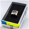 Image 1 : MENS BLACK ONYX GOLD PLATED RING SIZE 6