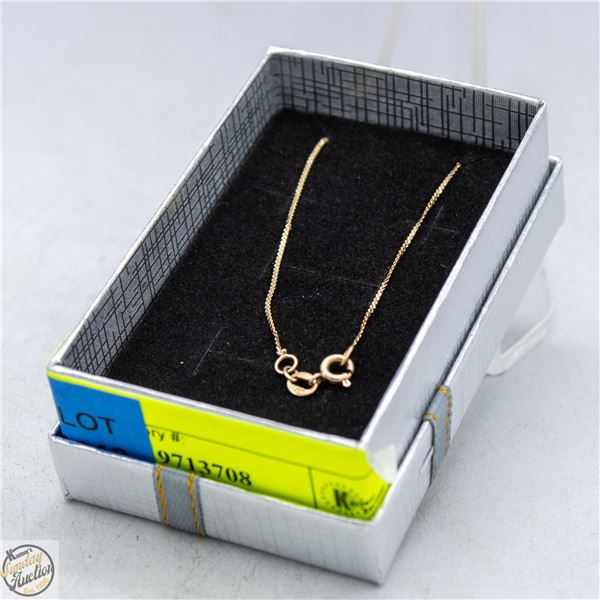 10K YELLOW GOLD CHAIN NECKLACE STAMPED SOL