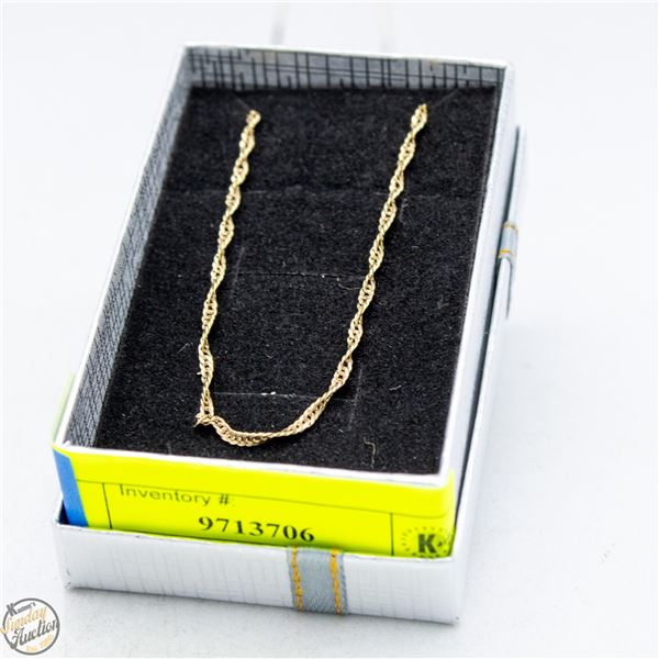 10K YELLOW GOLD CHAIN STAMPED T.O.B