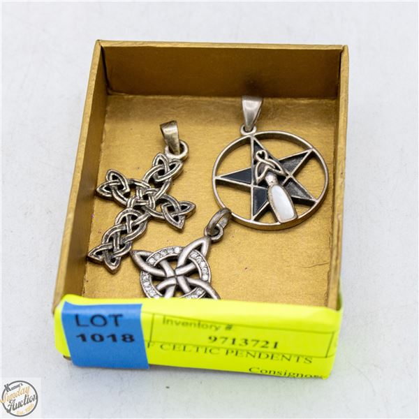 LOT OF CELTIC PENDANTS