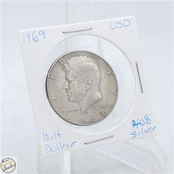 1969 CANADA 50 CENT COIN