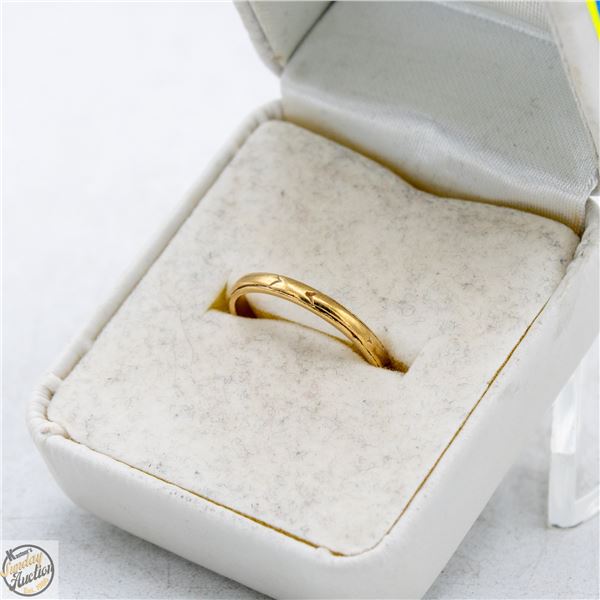 10K YELLOW GOLD WOMENS SZ 7 WEDDING BAND 1.8G