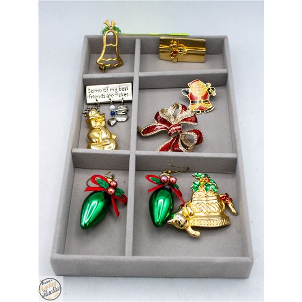 LOT OF CHRISTMAS JEWELRY