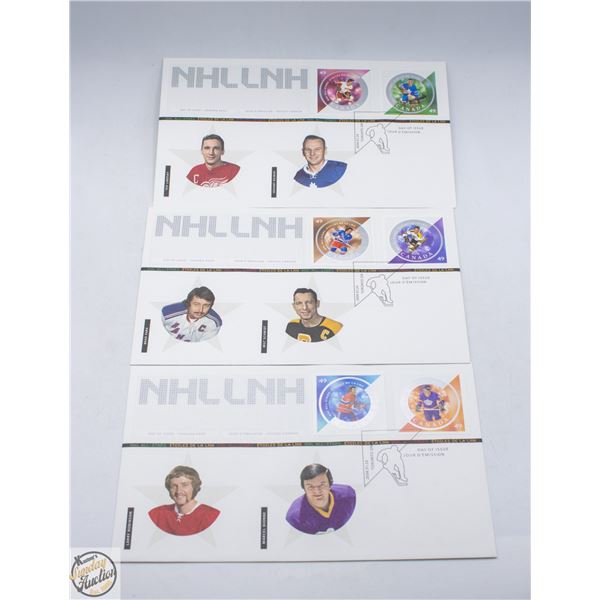 3 VINTAGE 2004 FIRST DAY ISSUES NHL ALL STARS