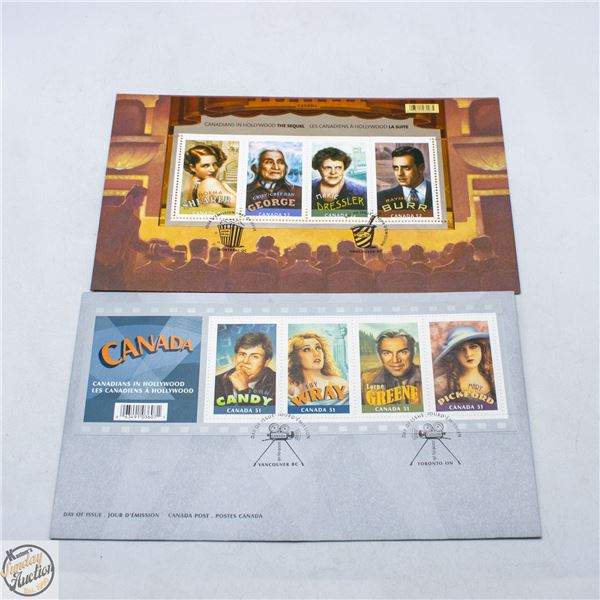 CANADIANS IN HOLLYWOOD FDC SET - INCLUDES JOHN