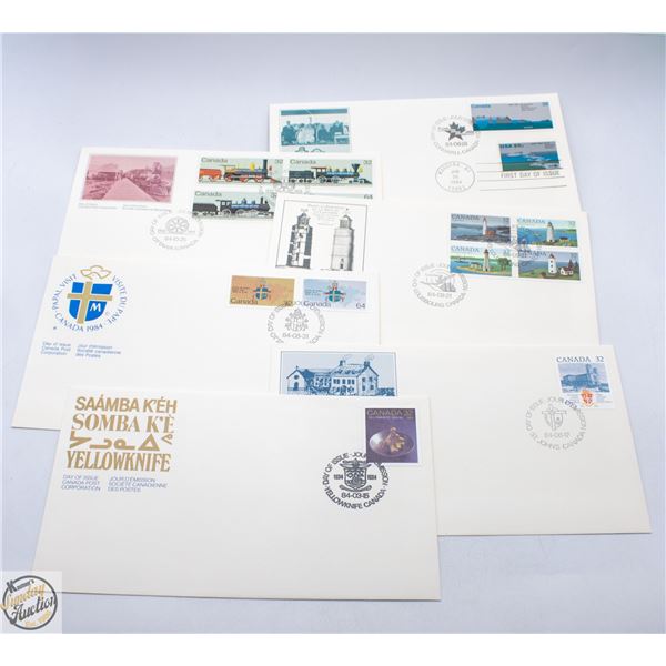 6 VINTAGE 1984 FIRST DAY ISSUES CANADA THEME