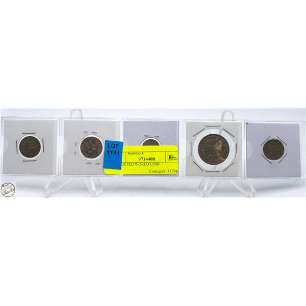ASSORTED WORLD COINS