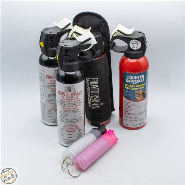 FLAT OF BEAR SPRAY ALL GOOD EXPIRY DATES