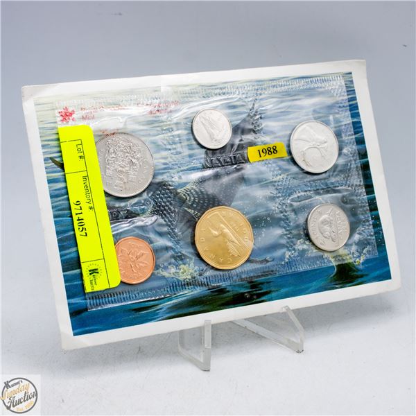 #4639-1988 CANADA PROOF LIKE SET OF 6 COINS