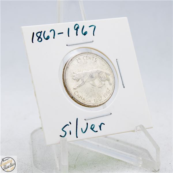 #4653-1867-1967 LIMITED EDITION SILVER QUARTER