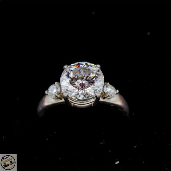 #4605-CUSTOM SET 3.00 CT GRA CERTIFIED