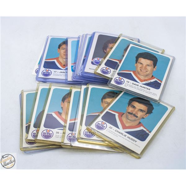 1985-86 RED ROOSTER EDMONTON OILERS CARDS