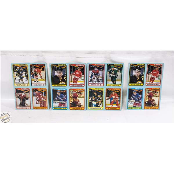 1990 O-PEE-CHEE 4 UNCUT SHEETS HOCKEY CARDS