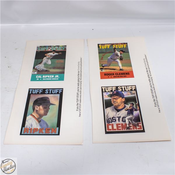 1991 BASEBALL LARGE CARD CUT OUTS