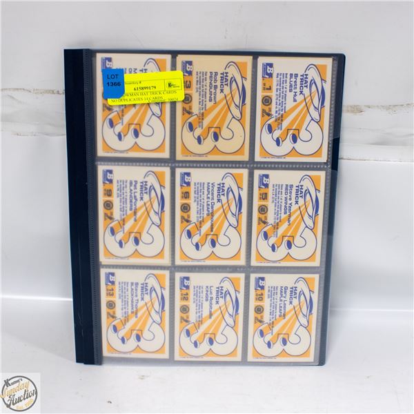 1990 BOWMAN HAT TRICK CARDS NO DUPLICATES 14 CARDS