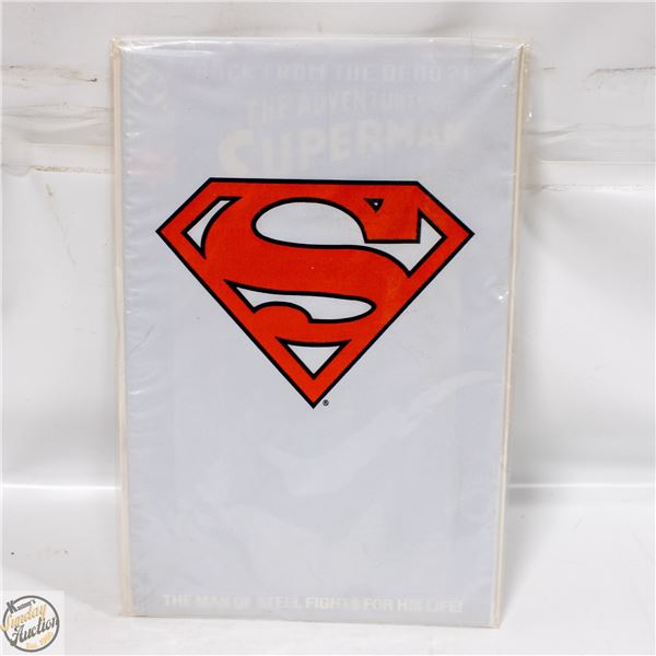 SUPERMAN SEALED WHITE BAG #500 BACK FROM THE DEAD