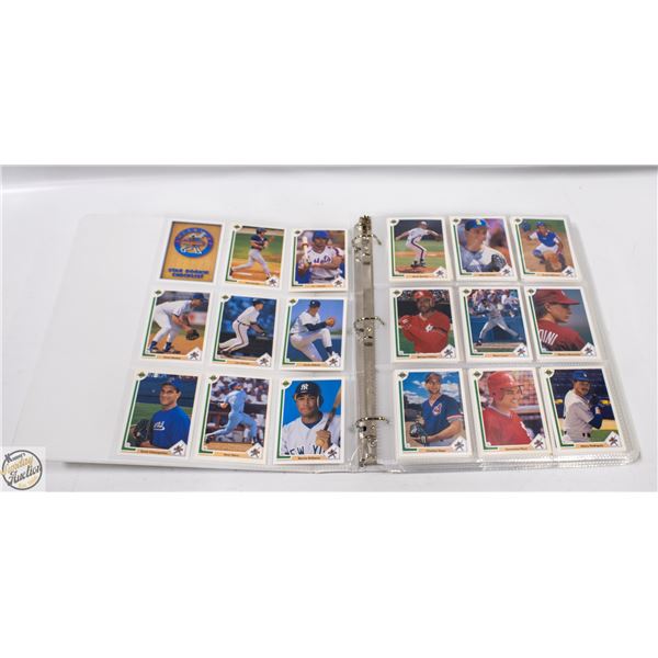1991 UPPERDECK BASEBALL CARDS 170 CARDS IN BINDER