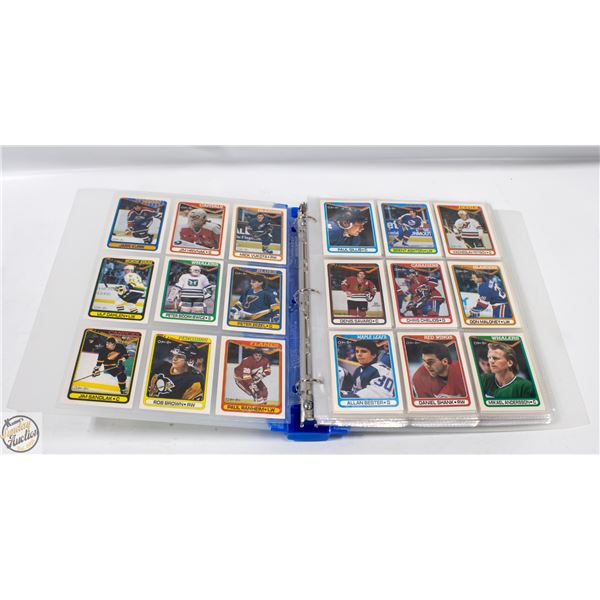 1990 O-PEE-CHEE HOCKEY CARDS IN BINDER INCOMPLETE
