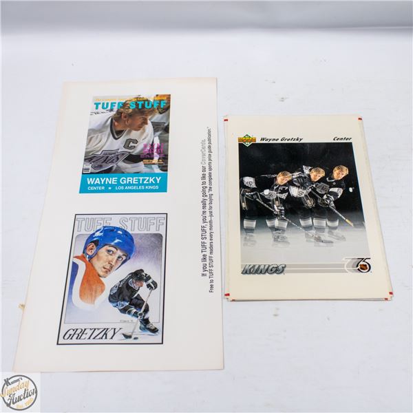 1991 WAYNE GRETZKY LARGE CARD CUT OUTS