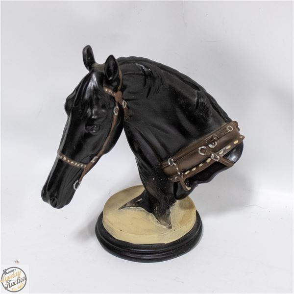 BLACK HORSE FIGURINE IN GIFT BOX (6.5" TALL)