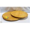 Image 1 : 2 CENTER WOOD SPINNING TABLES