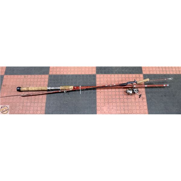 2 VINTAGE FISHING RODS