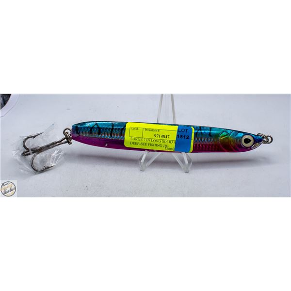 LARGE 7 IN LONG SOLID STEEL DEEP-SEE FISHING JIG