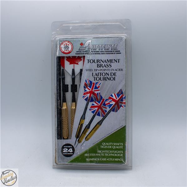 NEW SWIFTLFLYTE TOURNAMENT BRASS DARTS