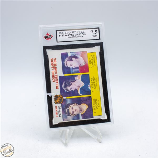 1980-81 OPC #163. - WAYNE GRETZKY. - KSA 7.5