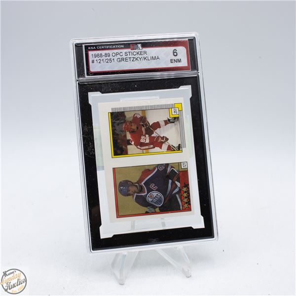 1988-89 OPC #121/251. - GRETZKY / KLIMA. - KSA 6
