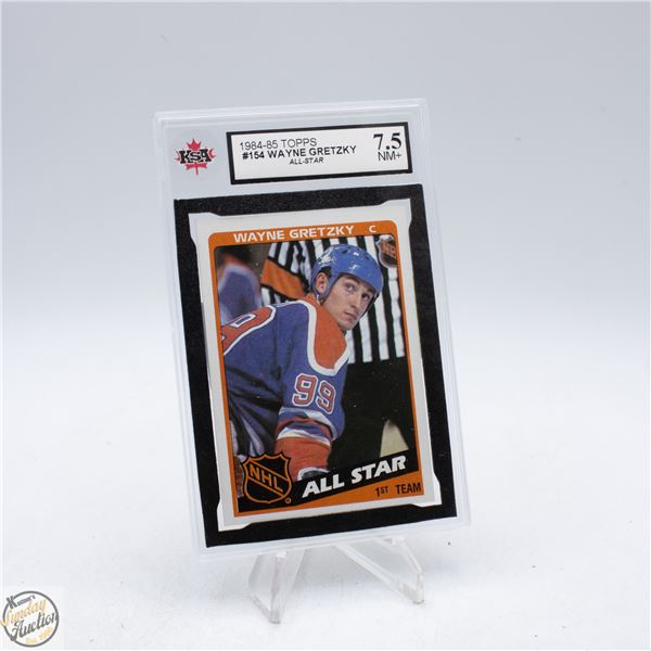 1984-85 TOPPS #154 - WAYNE GRETZKY – KSA 7.5