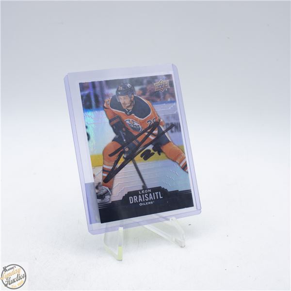 UPPERDECK #80 LEON DRAISAITL NO COA SIGNATURE