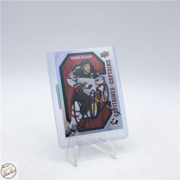 UPPERDECK SIGNED #CC-3 CONNOR MCDAVID NO COA
