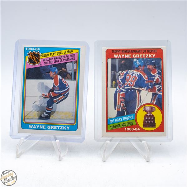 PAIR OF 1983-84 OPC WAYNE GRETZKY #373 / #383