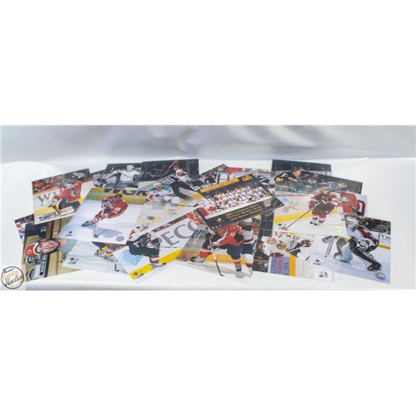 VARIOUS NHL STAR OFFICIAL NHL PHOTO LOT