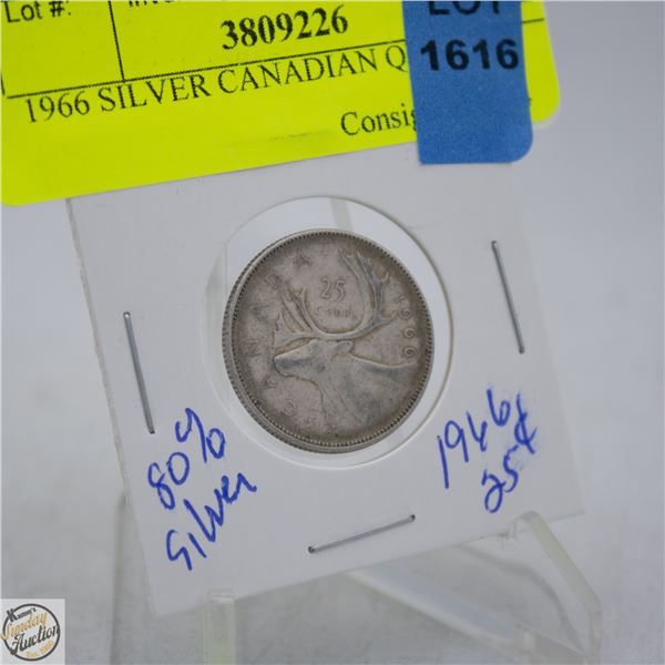 1966 SILVER CANADIAN QUARTER