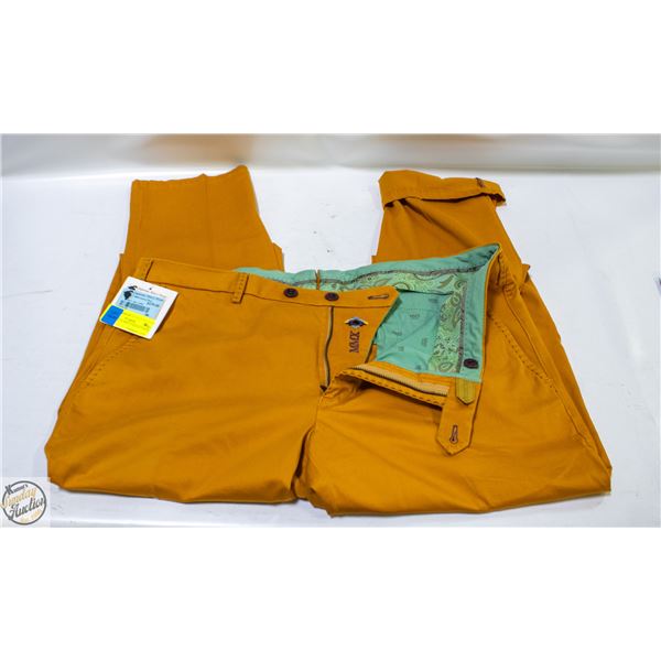 MENS SIZE 36 MMX CASUAL PANTS BURNT