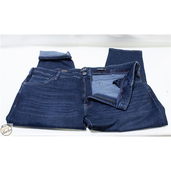 MENS SIZE 42X34 DARK SHADED ORGANIC COURAGE JEANS